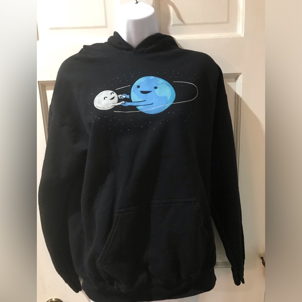 Black Graphic Hoodie